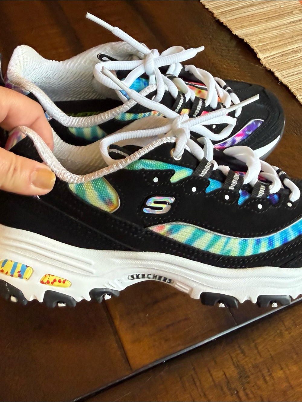 Colorful women's Skechers shoes